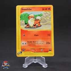 Growlithe Common Skyridge 62/144 LP Pokemon #3 - Image 1