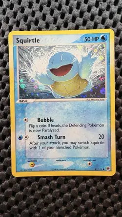 2004 POKEMON EX FIRE RED & LEAF GREEN 83 SQUIRTLE-REVERSE FOIL - Image 1