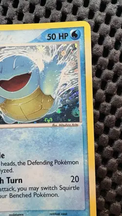 2004 POKEMON EX FIRE RED & LEAF GREEN 83 SQUIRTLE-REVERSE FOIL - Image 2