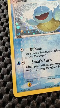 2004 POKEMON EX FIRE RED & LEAF GREEN 83 SQUIRTLE-REVERSE FOIL - Image 4