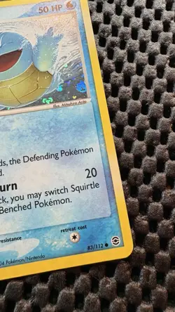 2004 POKEMON EX FIRE RED & LEAF GREEN 83 SQUIRTLE-REVERSE FOIL - Image 5