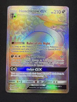Pokemon Honchkrow GX 223/214 SM-Unbroken Bonds Secret Rare Holo 210 HP - Image 1