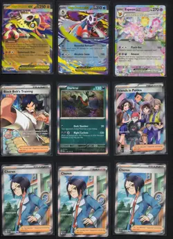 Pokemon Lot of 9 Holo Mixed Lot Including Trainers and Full Art NM - Image 1