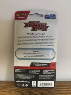 Pokemon TCG Destined Rivals Single Pack Blister Eevee Promo Random Art Sealed - Image 2