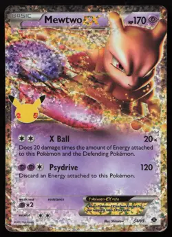 Mewtwo EX 54/99 Classic Collection Celebrations: Classic Collection Pokemon NM - Image 1