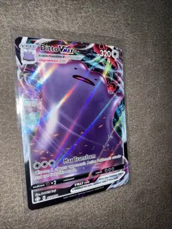 Pokemon TCG Ditto VMAX Shining Fates Holo Ultra Rare - Image 1