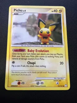 Pichu 93/123 Common Mysterious Treasures Pokemon Yuka Morii - Image 3