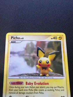Pichu 93/123 Common Mysterious Treasures Pokemon Yuka Morii - Image 4