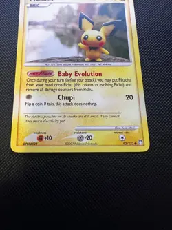 Pichu 93/123 Common Mysterious Treasures Pokemon Yuka Morii - Image 5
