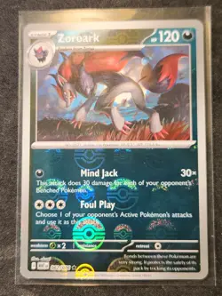 ZOROARK 2025 Pokemon Scarlet and Violet White Flare POKE BALL #062/086 Mint - Image 1