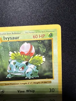 1999 Pokemon Base Set Ivysaur Shadowless 1st Edition 30/102 English HP - Image 2