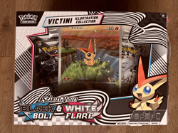 Pokemon Unova Victini illustration Collection x4 Booster Packs & x1 Jumbo Promo - Image 1
