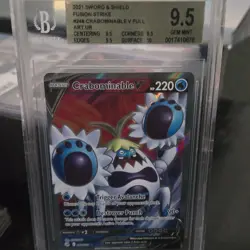 Pokemon Crabominable V Fusion Strike Ultra Rare Full Art Holo Beckett 9.5 2021 - Image 1