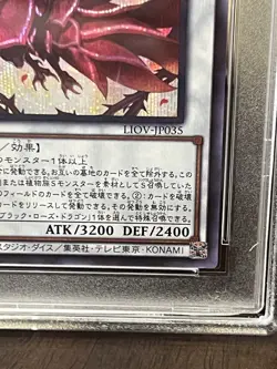 PSA 10 GEM MINT Ruddy Rose Dragon Yu-Gi-Oh! LIOV-JP035 Secret Rare Japanese - Image 4