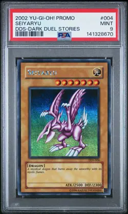 2002 YU-GI-OH! PROMO DDS-DARK DUEL STORIES #004 SEIYARYU PSA 9 - Image 1