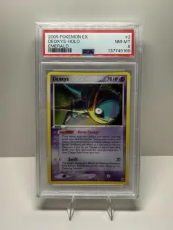 Pokemon 2005 Deoxys EX Emerald Holo Rare Foil Card 2/106 - Image 1
