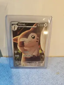 Pokemon TCG Furret Card 168/159 Journey Together Illustration Rare NM Condition - Image 1