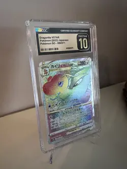 CGC 10 PRISTINE Dragonite 086/071 VSTAR Japanese Pokemon GO Card #86 Rainbow - Image 2
