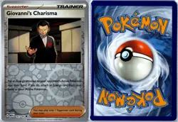 Pokemon Card - Giovanni's Charisma 161/165 151 Uncommon Reverse Holo Near Mint - Image 3