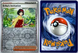 Pokemon Card - Erika's Invitation 160/165 151 Uncommon Reverse Holo Near Mint - Image 3