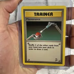 Pokemon BASE SET 2 Card 112/130 Trainer Maintenance Pokemon Uncommon Vintage NM - Image 1