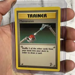 Pokemon BASE SET 2 Card 112/130 Trainer Maintenance Pokemon Uncommon Vintage NM - Image 2
