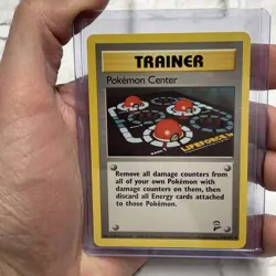 Pokemon BASE SET 2 Card 114/130 Trainer Pokemon Center NM Near Mint Vintage Vtg - Image 1
