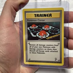 Pokemon BASE SET 2 Card 114/130 Trainer Pokemon Center NM Near Mint Vintage Vtg - Image 2