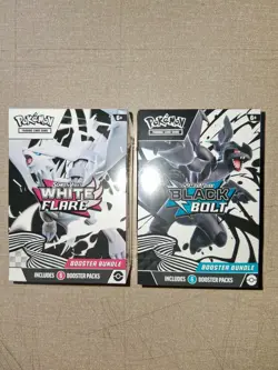 Pokemon Black Bolt and White Flare Booster Bundle Set of 2 Sealed New - Image 1