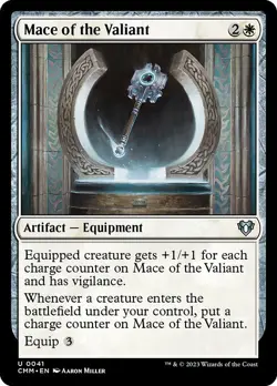 Mace of the Valiant Commander Masters MTG NM - Image 1