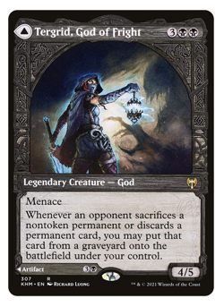 MTG - Showcase Tergrid, God of Fright / Tergrid's Lantern - Kaldheim (KHM) - NM - Image 1