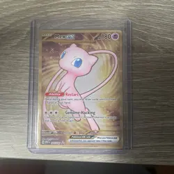 Pokemon TCG Scarlet & Violet Mew EX Metal Card 205/165 Promo - Image 1