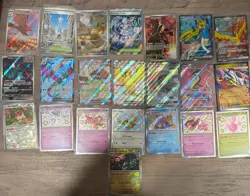 Pokemon Card Lot Illustration Rare, Full Art + EX Paldean Bonus | 22 Cards Total - Image 1