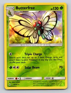 Butterfree 4/214 Rare Unbroken Bonds Pokemon Reverse Holo NM - Image 1