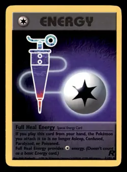 Full Heal Energy 81/82 Uncommon Team Rocket Pokemon Unlimited Lightly Played - Image 1