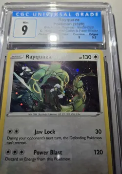 Pokemon TCG: Rayquaza SWSH029 Cosmos Holo Black Star Promos 2020 CGC MINT 9 - Image 1