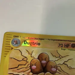 Nintendo Pokemon TCG Dugtrio Expedition 19/165 Reverse Holo Rare ENG 2002 70HP - Image 3