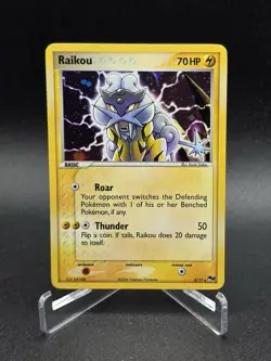 2005 Pokemon Pop Series 2 Holo Raikou 3/17 NM-Mint - Image 1