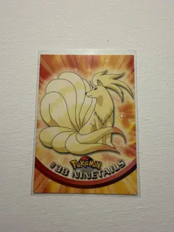 Ninetails #38- Pokemon Topps TV Animation Card (Red Label) - Image 1
