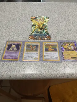 Vintage Pokemon Card Lot + Sleeved Booster Pack - Image 1