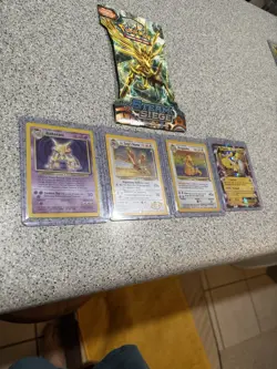 Vintage Pokemon Card Lot + Sleeved Booster Pack - Image 3