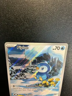 Pokemon Piplup 2025 Paldean Fates Shiny Vault Holo Rare Card 098/094 - Image 3