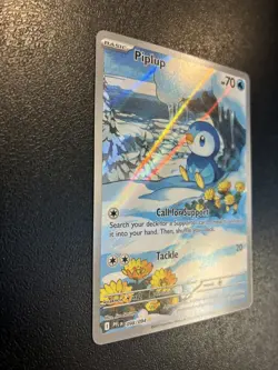 Pokemon Piplup 2025 Paldean Fates Shiny Vault Holo Rare Card 098/094 - Image 4