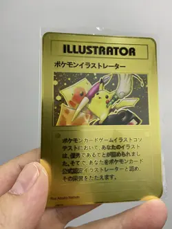 Pokemon ILLUSTRATOR Gold Metal Card-Collectible Gift Display！ - Image 3