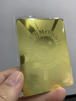 Pokemon ILLUSTRATOR Gold Metal Card-Collectible Gift Display！ - Image 4