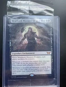 FOIL Meathook Massacre II PRERELEASE MTG Duskmourn Mythic #0108 NM SEALED - Image 1