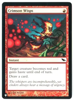 MtG The List Crimson Wisps Non-Foil - Image 1