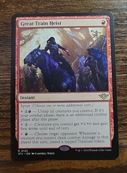 Great Train Heist, Outlaws of Thunder Junction (OTJ) MTG Magic the Gathering - Image 1
