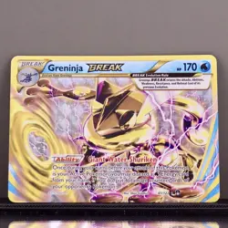 Pokemon Greninja BREAK 41/122 XY BREAKpoint LP Holo Rare 2016 - Image 1