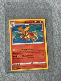 Pokemon Charizard Bundle Special Delivery Charizard SWSH075 & Charizard V NM - Image 3